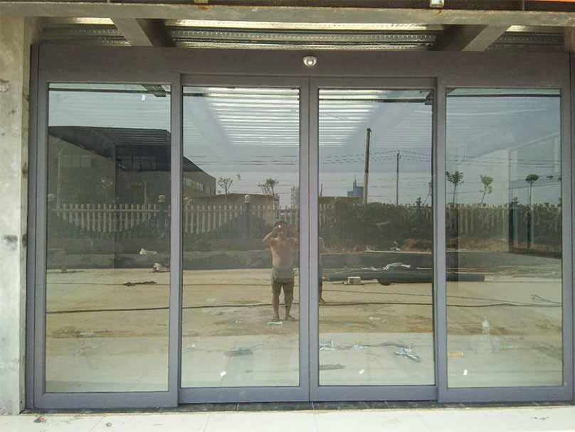 济南玻璃门安装案例